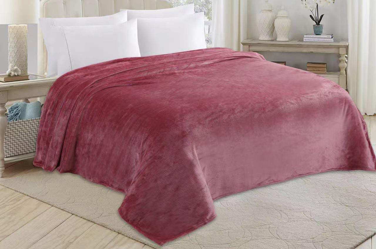 Manta extra suave 220x240 cm cama de 2m color turquesa